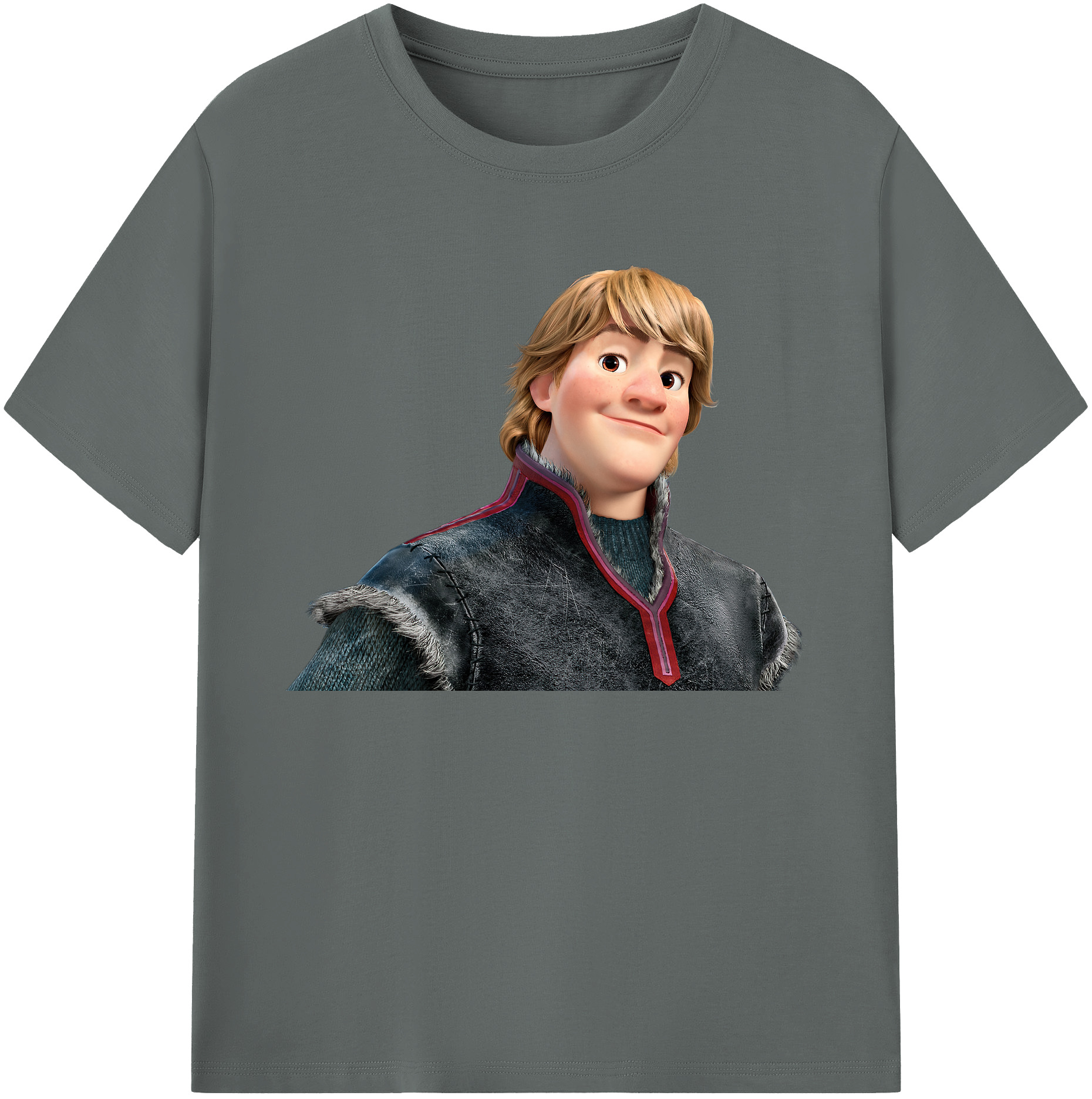 （画像用） アナと雪の女王 アンナ エルサ Frozen Anna Elsa 綿100％ メンズ半袖Tシャツ｜肌触りやわらか＆通気性